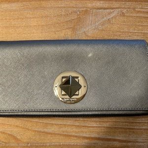 Kate Spade Silver Clutch